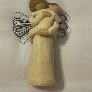 Willow Tree Cream and Brown Angel Sculpture Art